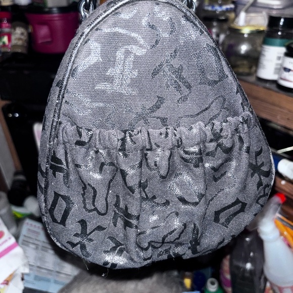 Fox Black and White Satchel with Yellow Accent - Picture 6 of 11